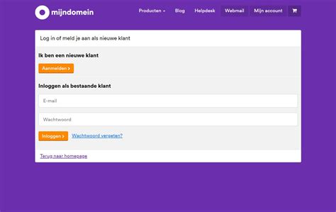 storing mijn domein|Mijndomein Helpdesk